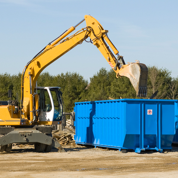 what size residential dumpster rentals are available in Conrad